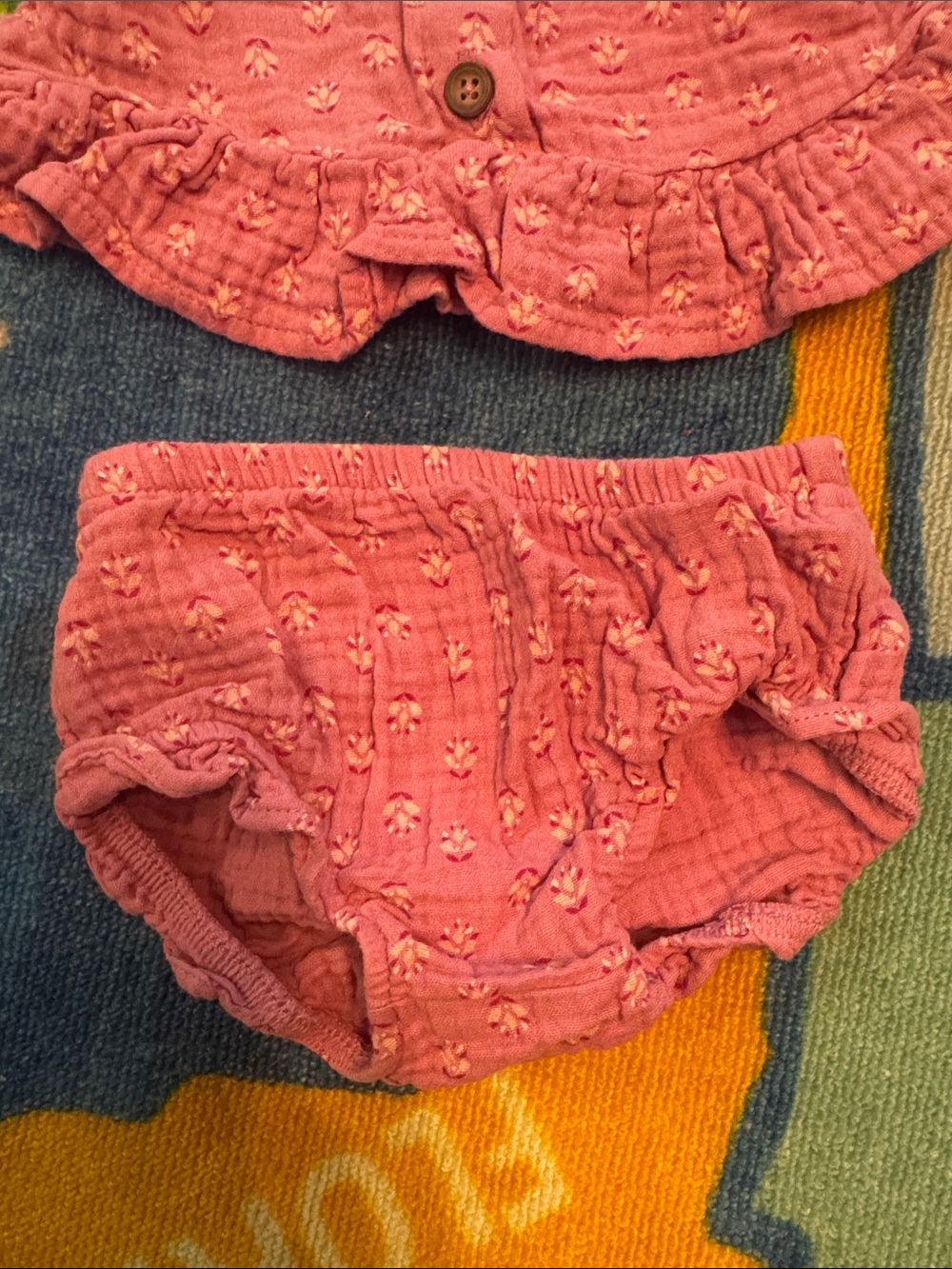 Pink Ruffled Baby Outfit - Picture 2 of 4